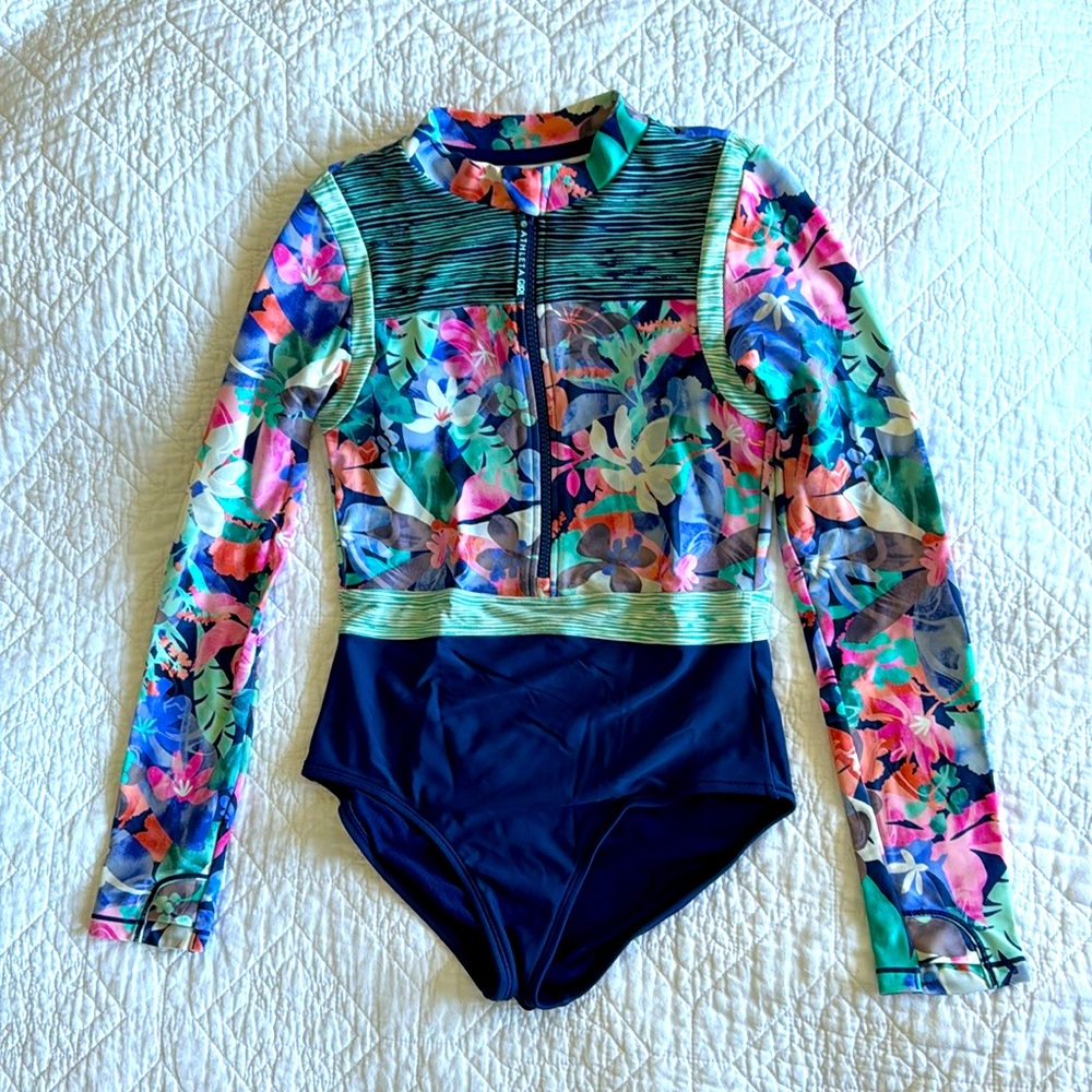 Athleta Girl One Piece Long Sleeve Swimsuit